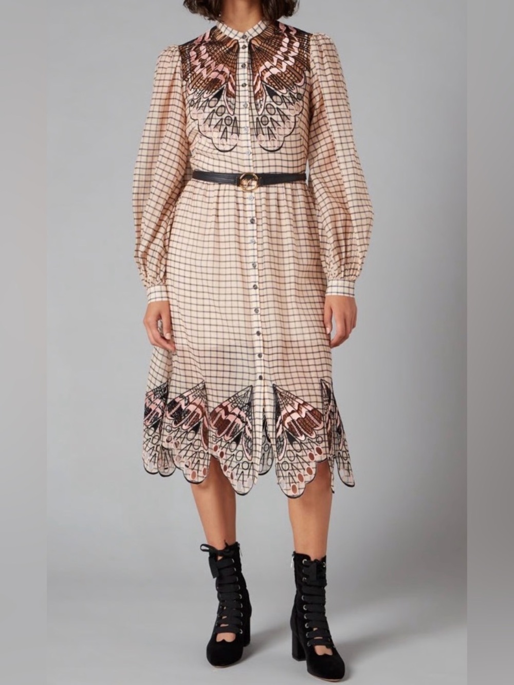 Temperley London Mockingbird Shirt Dress US 6